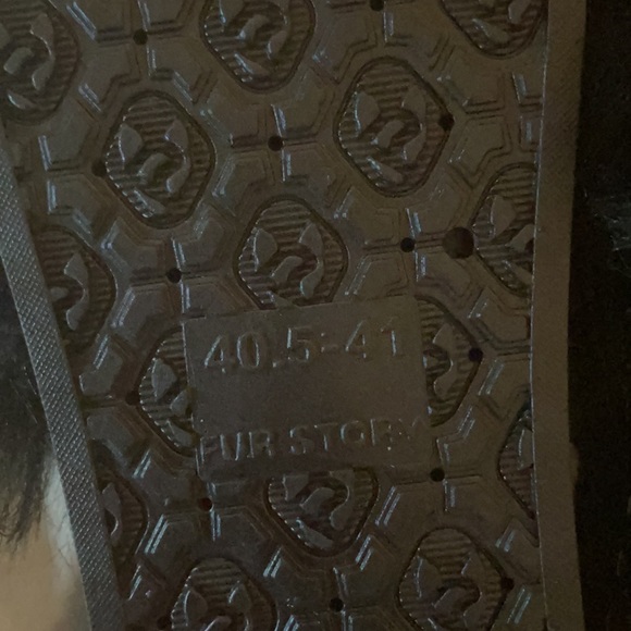 Fur Story Black Sandal Size 10-11 - Picture 5 of 5